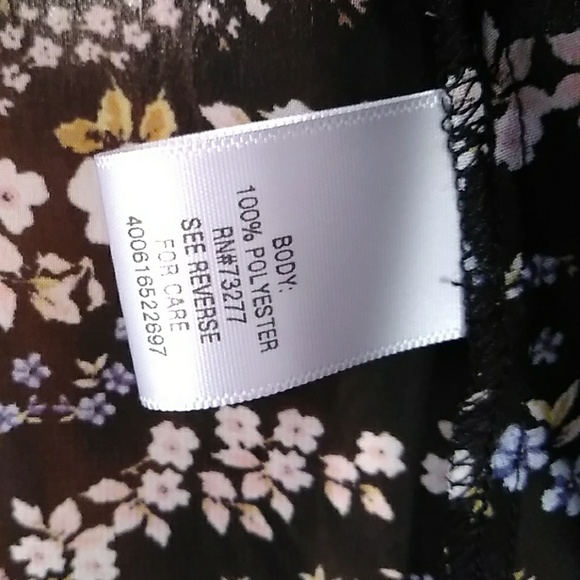 CANDIE'S SIMETRIC FLORAL  BOTTOM DOWN SHIRT - Picture 4 of 8
